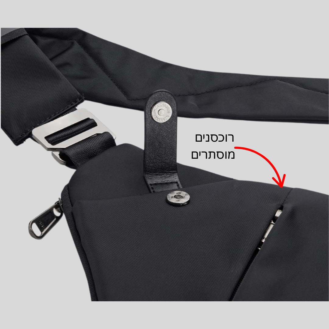 SafeBag ™ - תיק צד חדשני ששומר על החפצים שלך בטוחים מכייסים